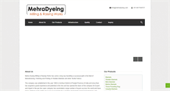 Desktop Screenshot of mehradyeing.com